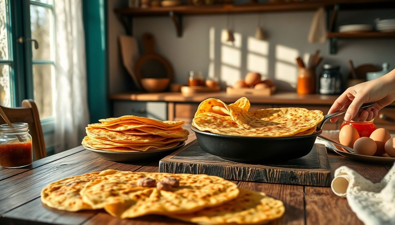 Les secrets des crêpes de grand-mère : recettes authentiques pour des galettes légères et dorées