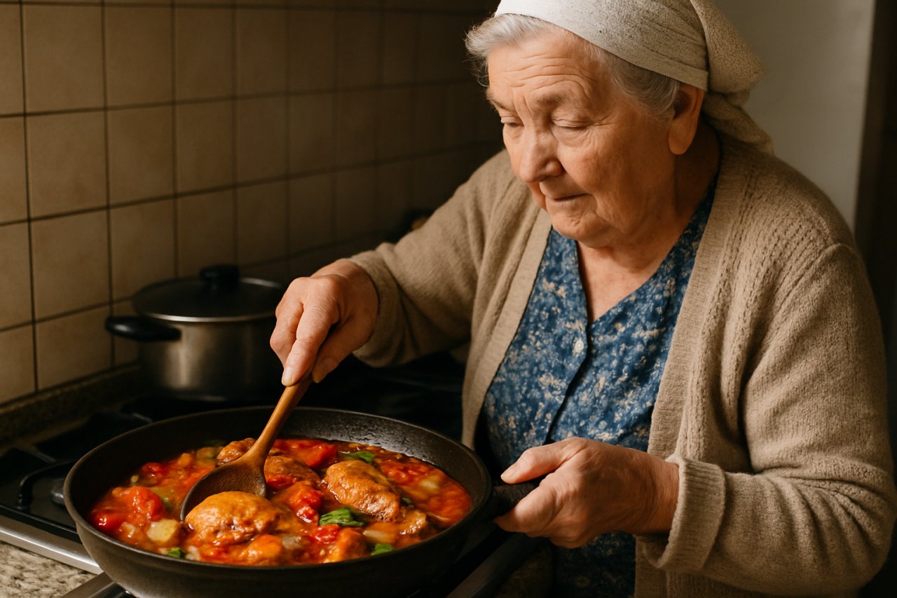 Le vrai poulet basquaise de grand-mère : secrets et technique authentique transmis de génération en génération