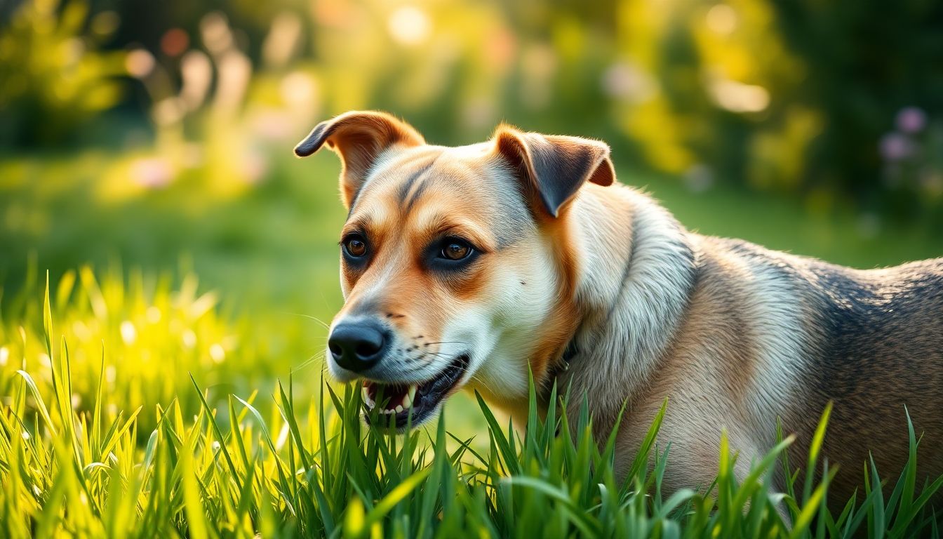 Chien qui mange de l'herbe en permanence : les vraies raisons et les signaux qui doivent vous alerter