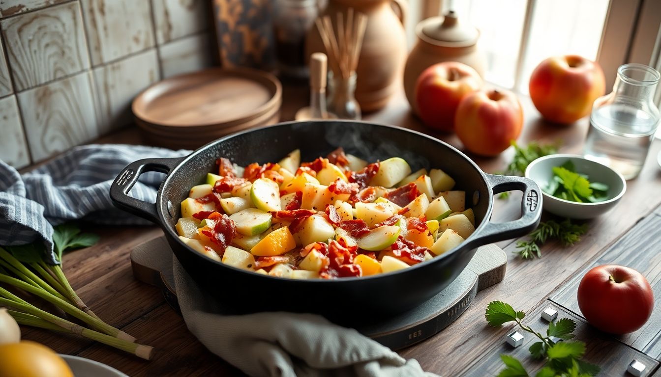 « Je la prépare en 10 minutes » : ma poêlée poireaux-pommes-lardons, simple et rapide pour tous