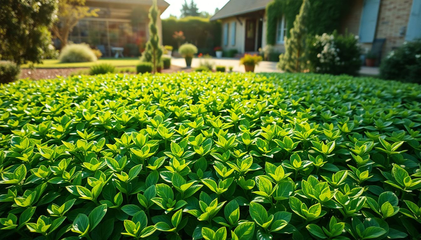 Cette plante couvre-sol s'installe maintenant et bloque les herbes indésirables tout l'été