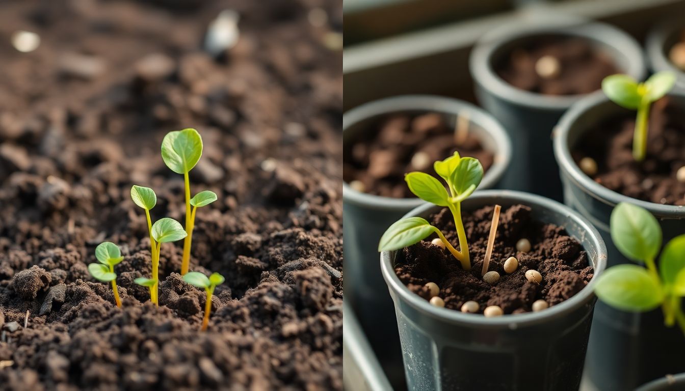 Semis en pleine terre vs en godet : pourquoi certaines graines refusent de lever en pot