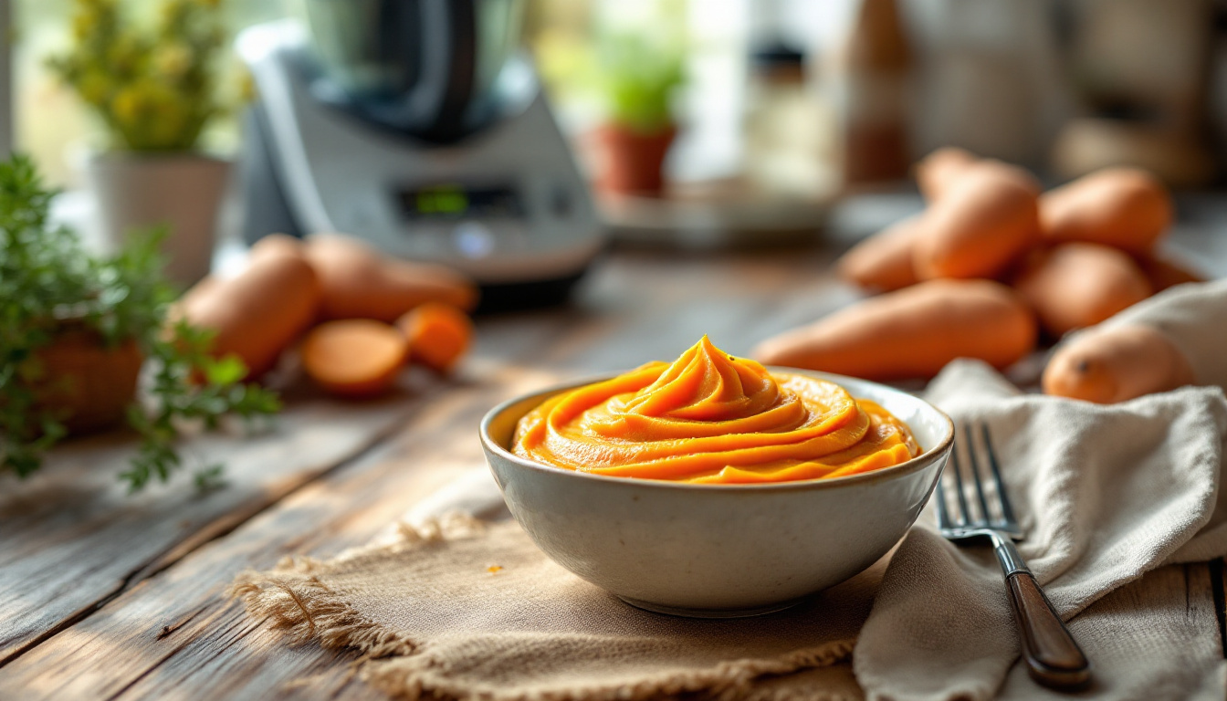 Purée de patate douce Thermomix : la recette simple et rapide qui va vous conquérir