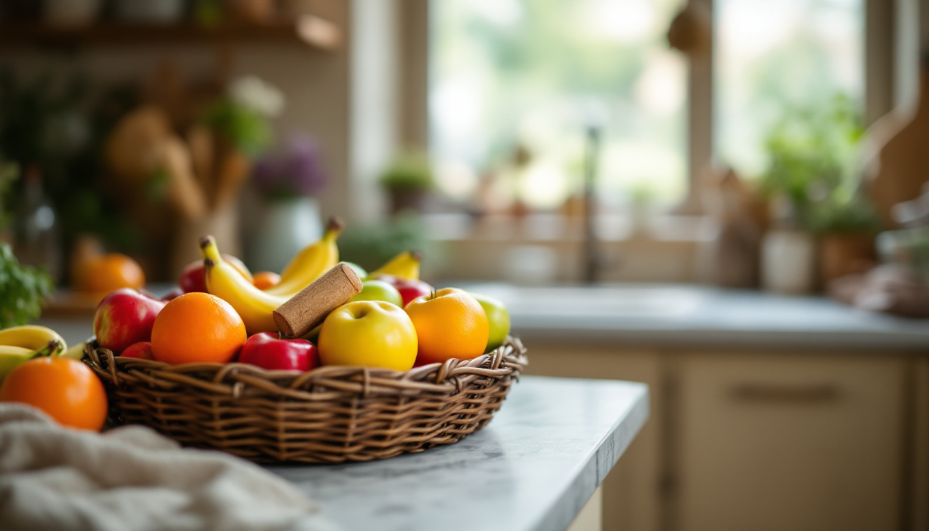Bouchon de liège dans la corbeille à fruits : l'astuce de grand-mère qui divise