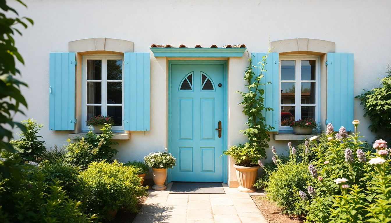 Cette couleur sur la porte d'entrée fait chuter le thermomètre l'été, et personne n'en parle