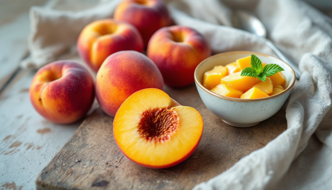 Pêches trop mûres : la recette express 3 ingrédients pour un dessert frais qui sauve tout
