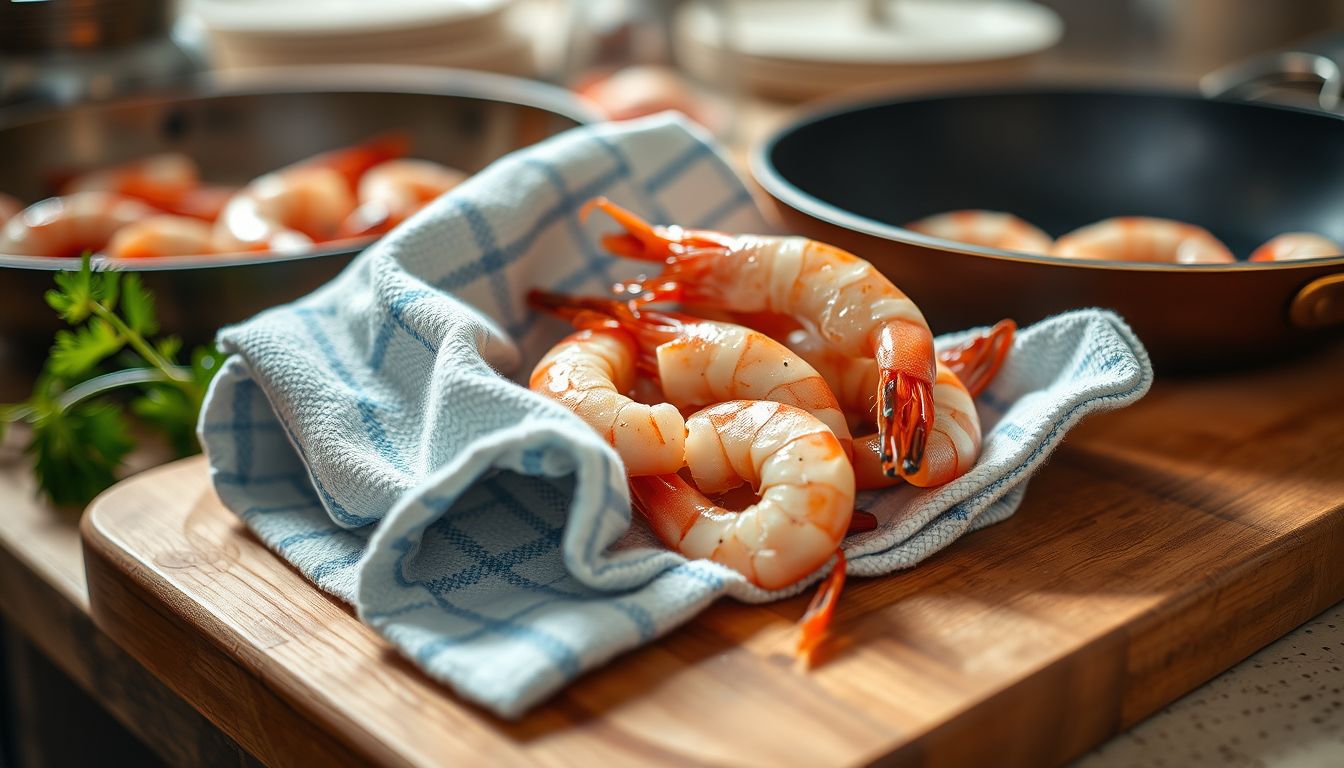 Crevettes à la poêle : l'étape indispensable entre la décongélation et la cuisson pour une dorure parfaite