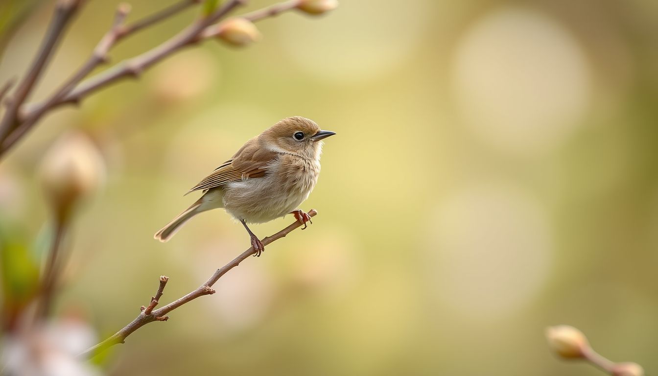 Le Pouillot véloce est de retour dans nos jardins : comment reconnaître ce petit oiseau brun-olive discret