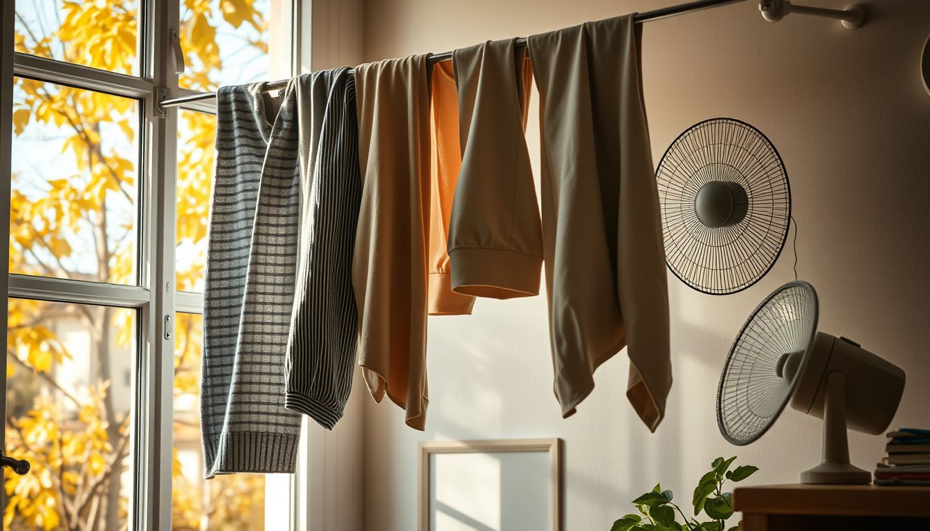 Linge qui sèche mal en automne : l'astuce toute simple pour réduire le temps de séchage sans sèche-linge
