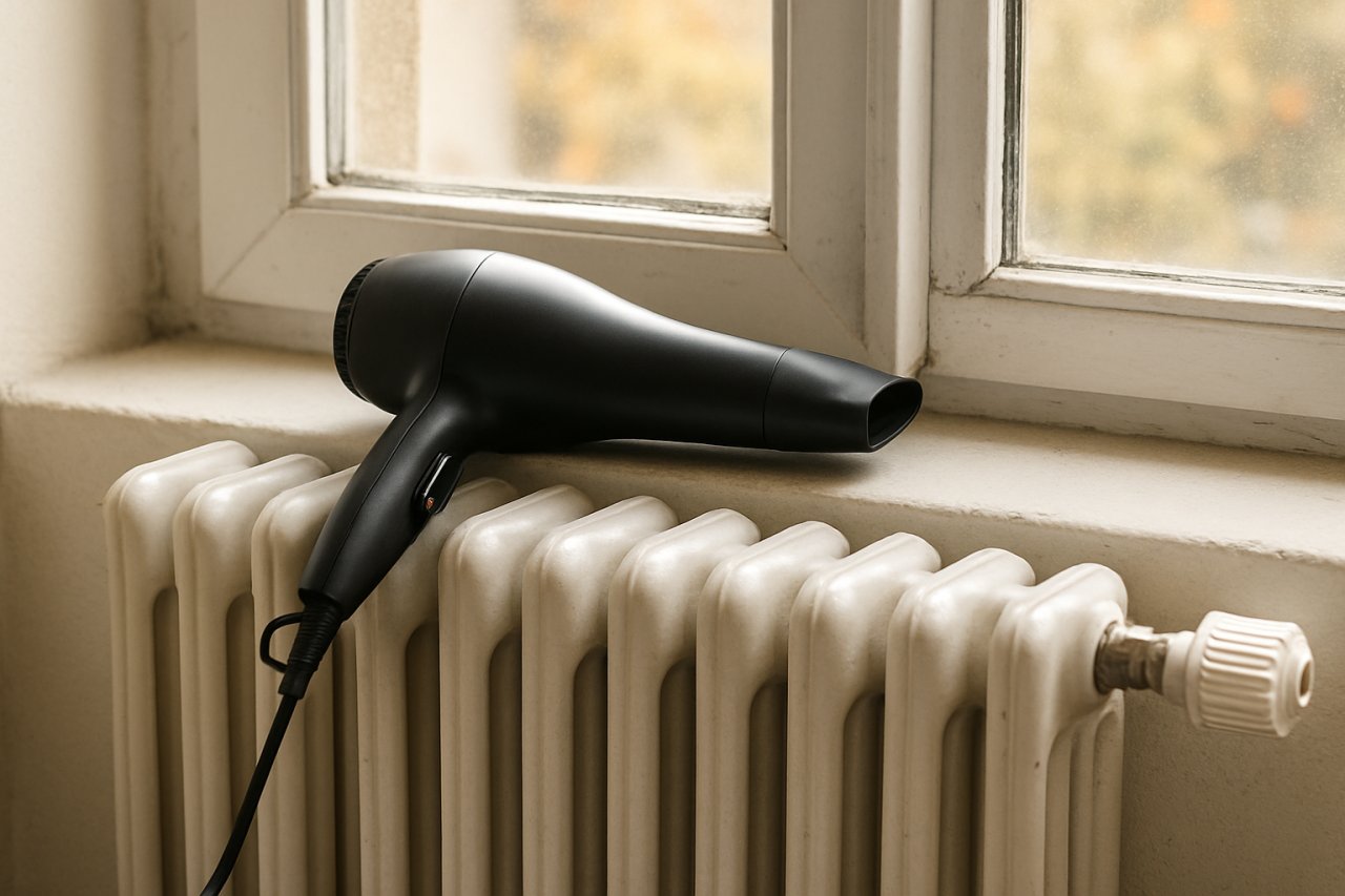 Le sèche-cheveux sur le radiateur : l'astuce méconnue qui change tout avant l'hiver